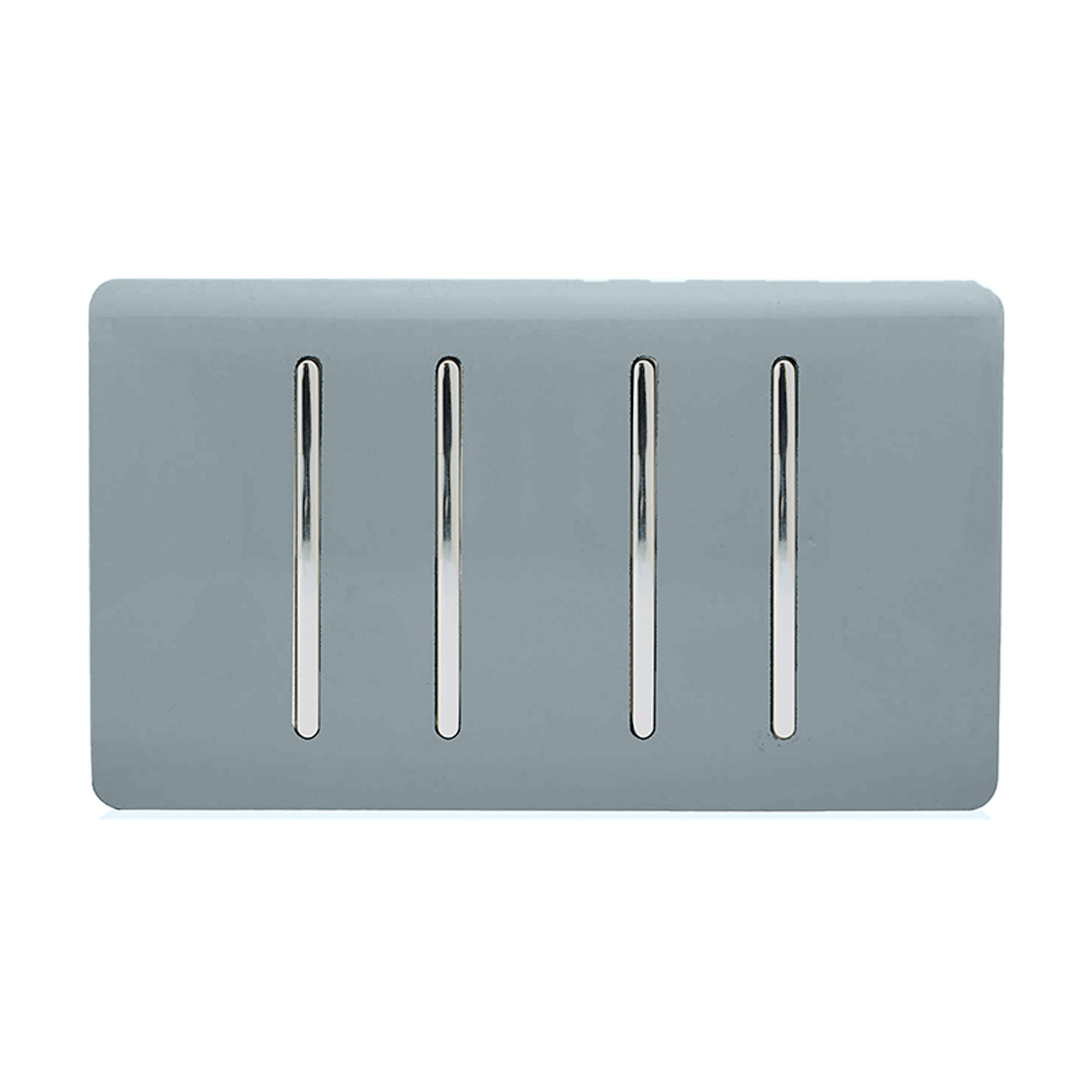 4 Gang (1x2 Way 3x3 Way Intermediate) Cool Grey